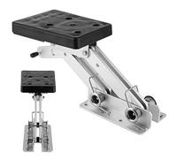 Yctze Adjustable Aluminium Outboard Motor Mount Bracket for Ideal for 2-Stroke Boats, Sturdy Design Ensures Long-lasting Off-Shore Performance