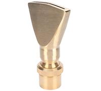 Yctze Adjustable Brass Narrow Fan Jet Water Fountain Nozzle Spray Head - G1/2 Female Thread & G3/4 Male Thread for Garden Ponds, Amusement Parks, and Libraries (1 inch)