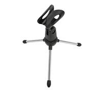 Yctze Adjustable Desktop Microphone Stand with Mic Clip - Sturdy and Durable Table Holder for Conference and Live Broadcast - Stainless Steel and Plastic - 1 Unit