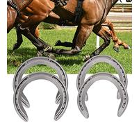 Yctze Aluminium Alloy Riding - and Wear-Resistant Accessories Enhanced - Horses on Hard Ground - Includes Varied Sizes Front and Rear Hooves (Type 5(8.3 X 8.3 X .5in))