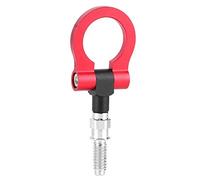 Yctze Aluminum Alloy Tow Hook Decoration Towing Ring for E Series E90 E92 E39 E70 E71 X5 X6 1 3 5 2006-2014 with Anodized Finish Easy Screw On Installation Exterior Car Styling (Red)