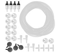 Yctze Aquarium Oxygen Tube and Accessory Set with Stone, Check Valve, and Connectors - Ideal for Fish Tanks and Hydroponics (8 meter pipe combination K)