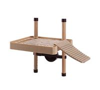 Yctze Aquarium Tortoise Salamander Floating Island Climbing Basking Platform - Reptile with Design for Turtles, Frogs, and Salamanders (M(66x45x17cm/26x17.72x6.69in))
