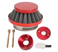 Yctze ATV Air Filter Plastic Metal Carburetor Air Filter Adapter Red Replacement for Goped Blade Scooter Air Filter Accessories
