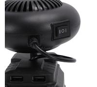 Yctze Battery Operated Heater, 170W Portable Cordless Space Heater with 2 USB Ports and Anti Tip Design, for Car Home Outdoor Camping Compatible with 20V Li Ion Batteries