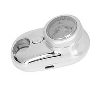 Yctze Beard Clipper IPX7 USB Rechargeable Pocket Trimmer for Men - Travel Fathers and Husbands in Stylish Silver (Silver)