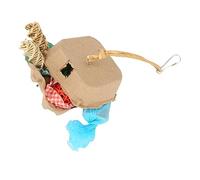 Yctze Bird Foraging Box Toys - Colorful Shredding Paper, Sola Wood, Rattan Balls & Grass Rope | Fun Foraging Toys for Chewing & Mental Stimulation