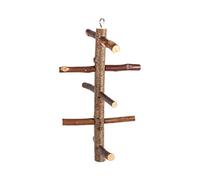 Yctze Birds Perches Wooden Activity Branches - Hangable Cage Stand Toy for Small Birds - Climbing Stairs for Play and Exercise