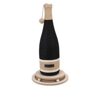 Yctze Bottle Scratching Post Cat Toy, Sisal Rope Density Board Interactive Vertical Cat Scratcher with Turntable and Suction Cup, For Entertainment and Exercise 6.3x6.3x23.23in