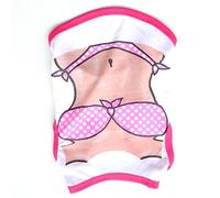 Yctze Bright Color Dog Vest Shirt for Small Medium Breeds, Comfortable & Breathable Top for Pets - Ideal for Teddy Bichon & Pomeranian (Bikini S, 20g/0.7oz)