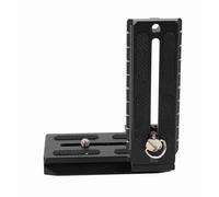 Yctze Camera L Bracket Vertical Mount with Arrow Storage Case Plate for Arca Tripod and /4 Inch Screw Holes for Horizontal and Vertical