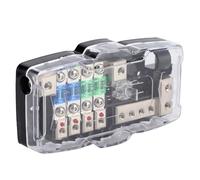 Yctze Car Audio Fuse Box, 4 Way Distribution Holder