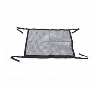 Yctze Car Ceiling Cargo Net 35.4x25.6in Transparent Mesh Overhead Storage Organizer for SUV Truck Camping Road Trips Van Essentials 4 Buckles