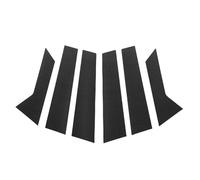 Yctze Car Door Pillar Cover Trim, Replacement for 2013 2020 Without Keypad, with Built in High Strength Adhesive Backing, for Easy Peel and Stick Installation (Carbon Fiber Style)