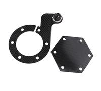 Yctze Carbon Fiber Steering Wheel Horn Cover 6 Hole Black Center Cap Replacement for MOMO Nardi VERTEX 6 Bolts Steering Wheels