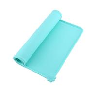 Yctze Cat Feeding Mat - Silicone Easy Wipe Clean Pet Place Mat for Food & Water, Spill-Proof Design (Green)