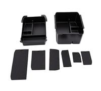 Yctze Center Console Organizer, ABS Double Layer Console Tray with Non Slip Bottom, Expanded Storage and Easy Install, for 2026 Armrest Box Use