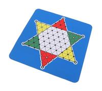 Yctze Chinese Checkers Game Set，Rubber Checkers Board Mat with 3 Colors Pieces，Portable for Home Chinese ， Game Set，Rubber Mat，Portable Checker