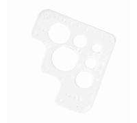 Yctze Clear Corner Hole Stitching Template - Premium Leather Positioning Tool Accurate Cut & Stitching | Ideal Quilting, Handcrafted Wallets, and Handbags (#01)