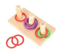 Yctze Colorful Bird Toy Interactive Chewing Puzzle Ing for Lovebird Cockatiel 7cm S (5cm/2.0in Ring)