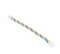 Yctze Colorful Cotton Bird Rope Parrots, Parakeets, Cockatoos, and Lovebirds - Bendable and Comfy Climbing Rope Birds - and Easy to Install Supplies to Exercise and Coordination (S)