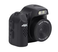 Yctze Compact Digital Camera with LED Fill Light 64MP 4K HD Small Retro Camera with 1.54in Display 19 Filters 78° Wide Angle Lens for Students Travel Photography (Black)