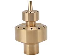 Yctze Copper Double Column Fountain Nozzle - Elegant Water Feature Sprinkler for Beautiful Landscape Design and Pool Installations (G1.5in)