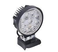 Yctze Cordless LED Work Light 18V Battery Powered with 2400LM Brightness & 110-Degree Rotation for Job Site, Camping, & Emergency Use