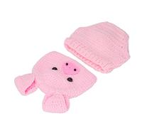 Yctze Cute Animal Baby Photography Costumes - Woolen Thread Outfits & Props for Infants - Adorable Crochet Baby Clothes for Memorable Photo Shoots (Pink)