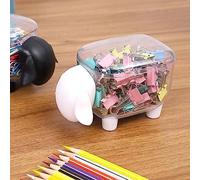 Yctze Cute Cartoon Cotton Swab Storage Box Holder Organizer - Black Sheep Design for Makeup & Stationery - Dust & Container (White sheep)