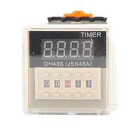 Yctze DH48S-2Z Digital Display Double Time Relay with Socket Base - Adjustable Time Range Up to 99H99M, Reliable Dual Control for Various Applications