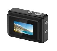 Yctze Digital Camera, 1080P HD Video 12MP Photo Keychain Camera with 0.96 Inch Display 6 Filters LED Light, for Travel Study Recording Everyday Life (Black)