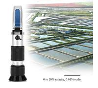 Yctze Digital Salinity Refractometer for Aquarium & Seawater - 0-10% Scale with ATC, Temperature Compensation, Compact Design, Easy to Use for Fish Culture & Marine Water Analysis