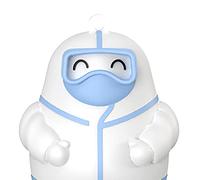 Yctze Digital Teaching Cartoon Roller Stamp for Kids - Quick Drying & Clear Math Practice Tool (White)