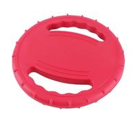Yctze Dog Flying Disc Toy Flexible Squeaky Stress Relief TwoSided Hollow Design for Large Dogs for Dog Flying Disc Toy， Sport ， Training ， Flye (Red)