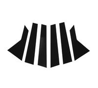 Yctze Door Window Pillar Trim B C Pillar Post Cover Replacement for 2019 2023 with High Strength Adhesive Anti Scratch Sticker Protector (Black)