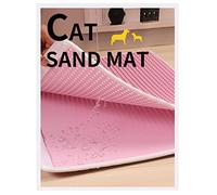 Yctze Double Layer Cat Litter Mat -, Easy, Non-Slip Design for Kitty Litter Trapping (Pinkish Color)