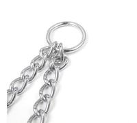 Yctze Double Metal Coupler Dog Chain Leash for Walking 2 Large & Medium Dogs (3.0mm*50cm)