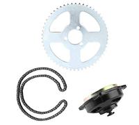 Yctze Drive System T8F Chain 6T Gear Box Rear Sprocket Kit Durable Fit for Mini Motorcycle Aluminum Alloy Black