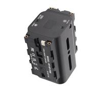 Yctze Dummy Battery Power Adapter, Aluminum Alloy Casing with Dual Sided NP F Interface and 1/4 Inch Mounting Thread, for Display and Wireless Video Transmission