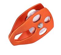 Yctze Duty 30KN Single Sheave Pulley for Climbing, and Outdoor Applications - High Durability and User-Friendly Design (Orange)