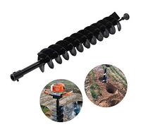 Yctze Earth Auger Drill Bit 100x800mm for Farm Planting, Dual Hole Digger - Portable, High Efficiency and