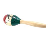 Yctze Educational Wooden Maracas Rattles for Kids - Sand Hammer Musical Instrument for Parties and Learning (Long Coconut)