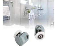 Yctze Eels - Set of 4 for 5mm & 6mm Glass Doors,Made of 304 Stainless Steel and Plast per Rollers for Shower Doors,Pulleys for Shower, Door Replacement Parts,304 Stainless St (Single Wheel)