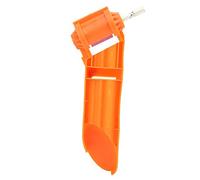 Yctze Efficient Drill Bit Sharpener with Brown Corundum Wheel for Quick Sharpening of Multiple Sizes - User-Friendly Grinding Tool (Orange)