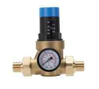 Yctze Efficient Water Pressure Regulator Valve DN15 1/2 Inch with 40um Filtration, Brass Construction, Pressure Control & Manual Knob Home, RV, Camping, and Car Use
