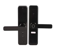 Yctze Electronic Smart Door Lock, Touch Keypad Password IC Card Fingerprint Lock, High Sensitivity 3D Sensor, Ideal for Wooden Doors, 25x6cm