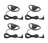 Yctze ER-32B Single Ear Headphone Mono Headset with Lightweight Ear Hook and 3.5mm L Type Plug for Call Center Gaming Online Classes (4pcs)