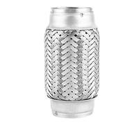 Yctze Exhaust Flex Pipe 2.25in X 6in Stainless Steel Weld On | Woven Lining, Vibration Isolation, Turbo Drain Use,Corrugated Joint Tube