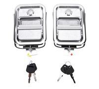 Yctze Exterior Door Handle Kit Chrome Left Right Side 2pcs with Lock Cylinder Keys Front Outer Door Handle for Century Class 112 120